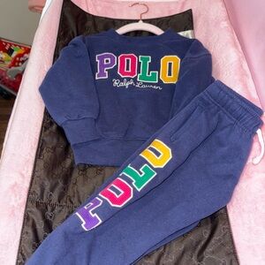 Polo Colorful Logo Jogger Set